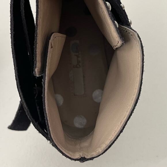 Boden Keira Ankle Boots Women's Size 41/9.5 Navy Blue Studded Suede Edgy Chic - Picture 11 of 16